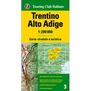 03: Trentino alto Adige Dolomites Regional Map