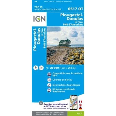 0517OT - Plougastel-Daoulas  / Le Faou PNR Armorique map
