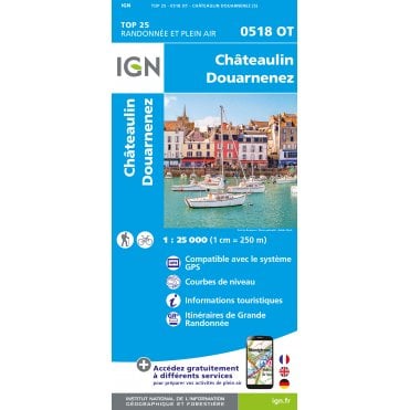 0518OT - Châteaulin / Douarnenez map