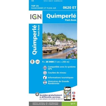 0620ET - Quimperlé / Pont-Aven map