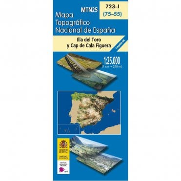 0723-I: Illa Del Toro Y Cap De Cala Figuera (Mallorca) Map