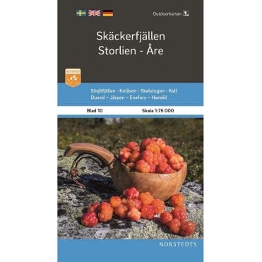 10: Skackerfjallen / Storlien / Are Tourist & Hiking Map