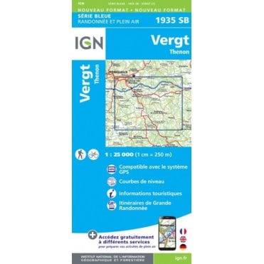 1935SB - Vergt / Thenon map