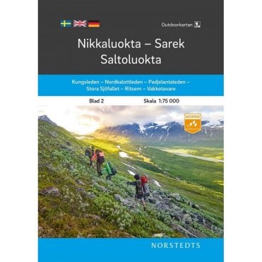 2: Nikkaluokta / Sarek / Saltoluokta Tourist & Hiking Map
