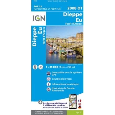2008OT - Dieppe / Eu / Forêt d'Arques map