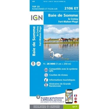 2106ET - Baie de Somme / Le Crotoy / Fort-Mahon-Plage map