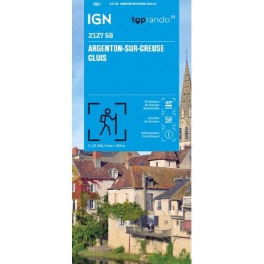 2127SB - Argenton-sur-Creuse / Cluis map