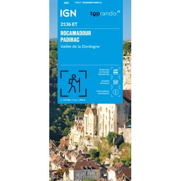 2136ET - Rocamadour / Padirac / Vallée de la Dordogne map