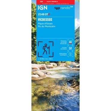 2148OTR - Vicdessos / Pique d'Estats / Pic du Montcalm (Waterproof) map