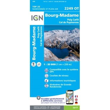 2249OT - Bourg Madame / Pic Carlit / Col Puymorens map