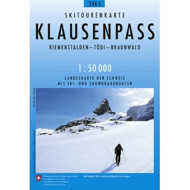246S: Klausenpass Snowshoe & Ski Map