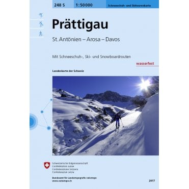 248S: Prattigau Snowshore & Ski Map