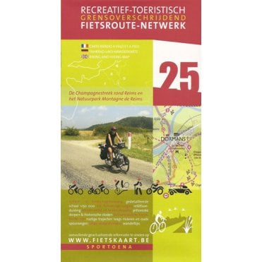 25: Champagne Region Around Reims Cycling Map