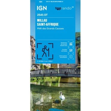 2541OT - Millau / St-Affrique - PNR Grands Causses map