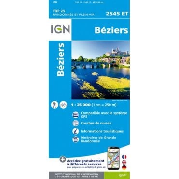 2545ET - Béziers map