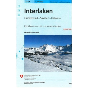 254S: Interlaken / Esch. 244S Snowshoe & Ski Map: