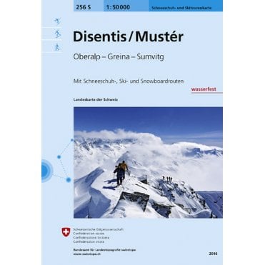 256S: Disentis / Munster Snowshoe & Ski Map