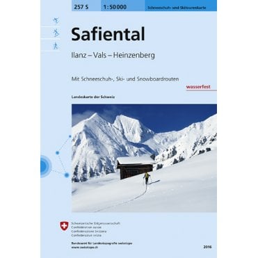257S: Safiental Snowshoe & Ski Map