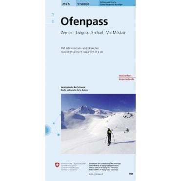 259S: Ofenpas Snowshoe & Ski Map