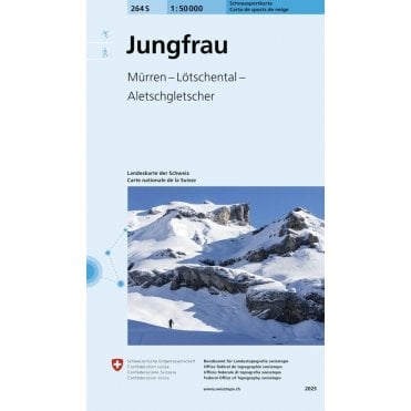 264S: Jungfrau Snowshoe & Ski Map