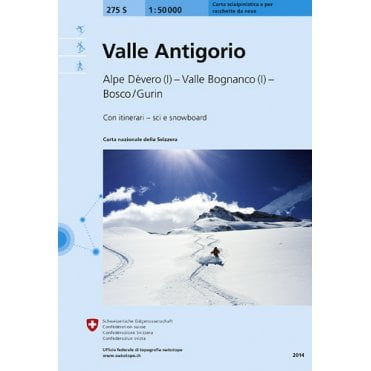 275S: Valle Antigorio Snowshoe & Ski Map