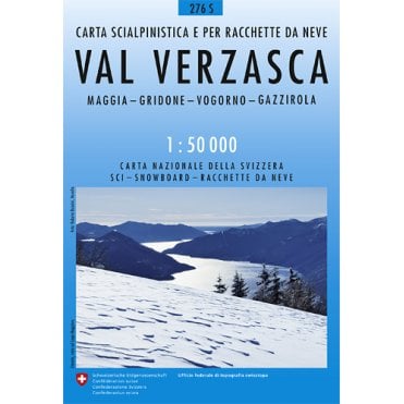 276S: Val Verzasca Snowshoe & Ski Map