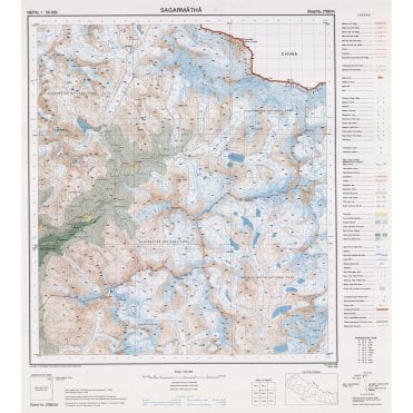 2786 04: Mount Everest (Sagarmatha) Map: 16