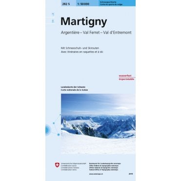 282S: Martigny Snowboard & Ski Map