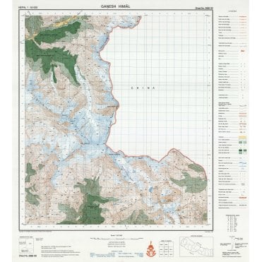 2885 09: Ganesh Himal Nepal/Finn Sheet Map