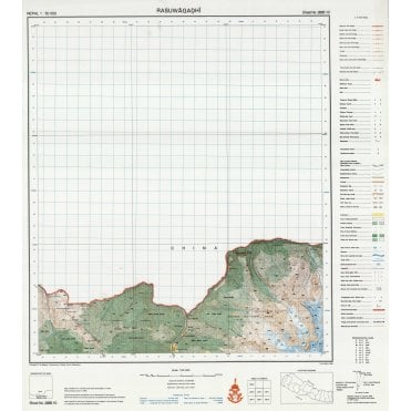 2885 10: Rasuwagadhi Nepal/Finn Sheet Map