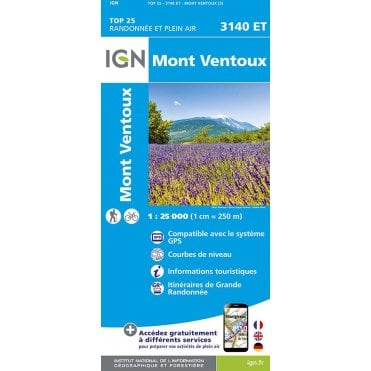 3140ET - Mont Ventoux map