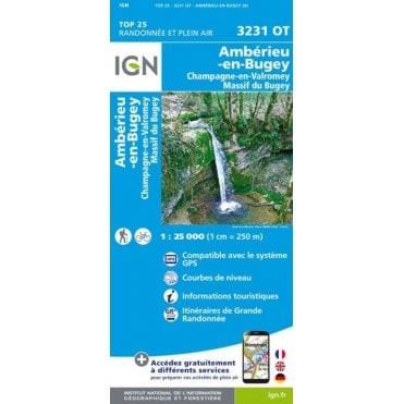 3231OT - Ambérieu-en-Bugey / Champagne-en-Valromey map