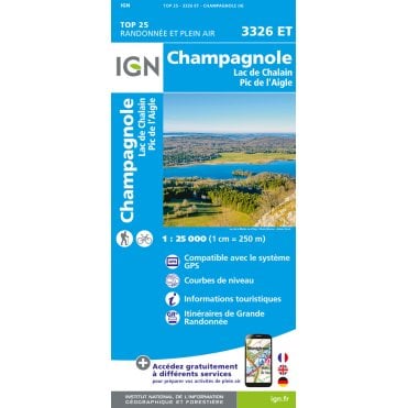 3326ET - Champagnole / Lac de Chalain / Pic de l'Aigle map