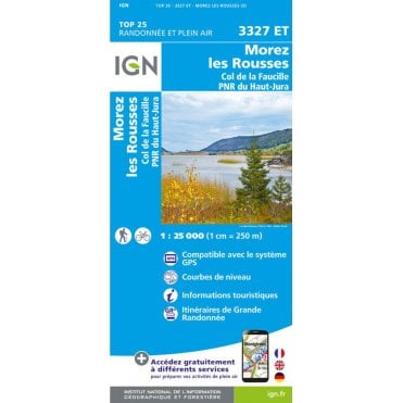 3327ET - Morez / Les Rousses / Col de La Faucille map