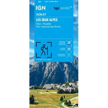 3336ET - Les Deux Alpes / Olan / Muzelle / PNR des Ecrins map