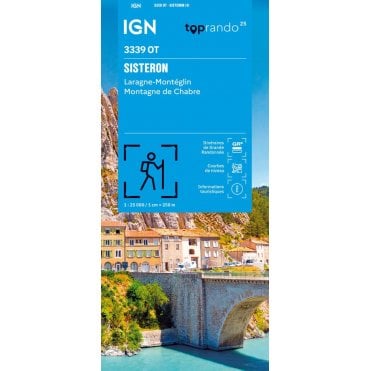 3339OT - Sisteron / Laragne-Montéglin / Montagne de Chabre map