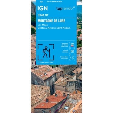 3341OT - Montagne de Lure/Les Mées/Château-Arnoux-St-Auban map