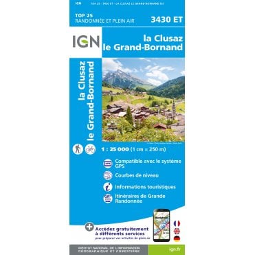 3430ET - La Clusaz / Grand-Bornand map