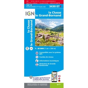 3430ETR - La Clusaz / Grand-Bornand (Waterproof) map