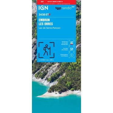 3438ETR - Embrun / Les Orres / Lac de Serre-Ponçon (Waterproof) map
