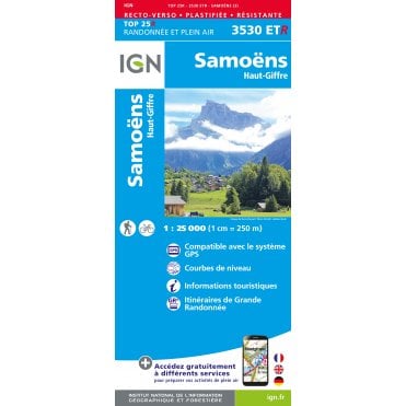 3530ETR - Samoëns / Haut-Giffre (Waterproof) map