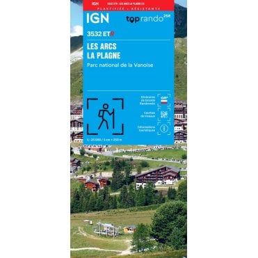 3532ETR - Les Arcs / La Plagne / PN de La Vanoise (Waterproof) map