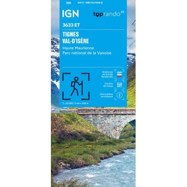 3633ET - Tignes / Val d'Isère / Haute Maurienne map