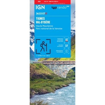 3633ETR - Tignes / Val d'Isère / Haute Maurienne / PNR de la Vanoise (Waterproof) map