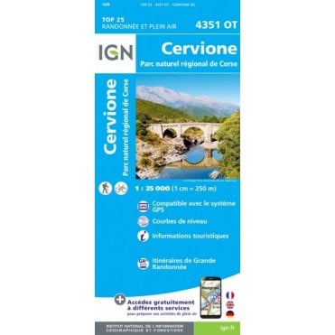 4351OT - Cervione / PNR de Corse map
