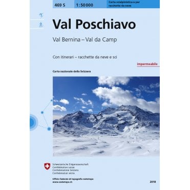 469S: Val Poschiavo Snowshoe & Ski Map