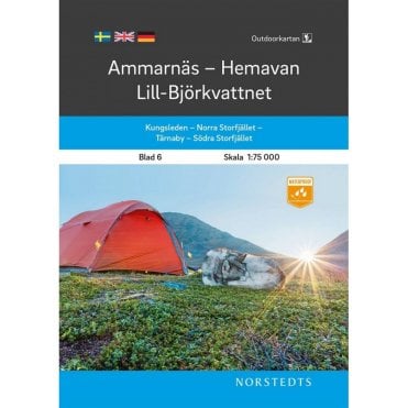6: Ammarnas / Hemavan / Lill / Bjorkvattnet Tourist & Hiking Map