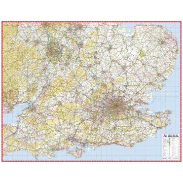 A-Z South East and Central England Road Map