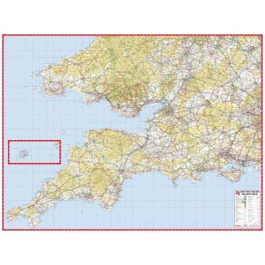 A-Z South West England and South Wales Road Map