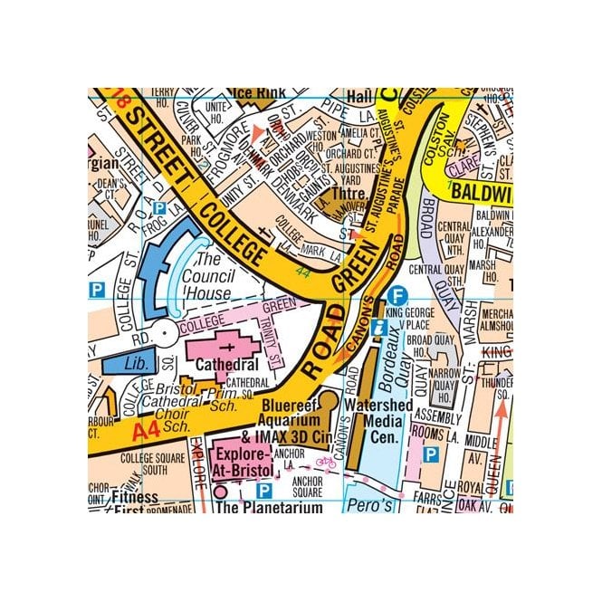 Carte De Rue Bristol A-Z De Poche - Plus De 3700 Rues - 10